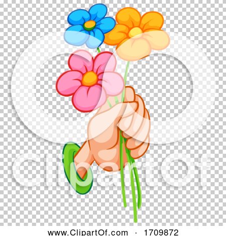 Hand Holding Flowers by Graphics RF #1709872