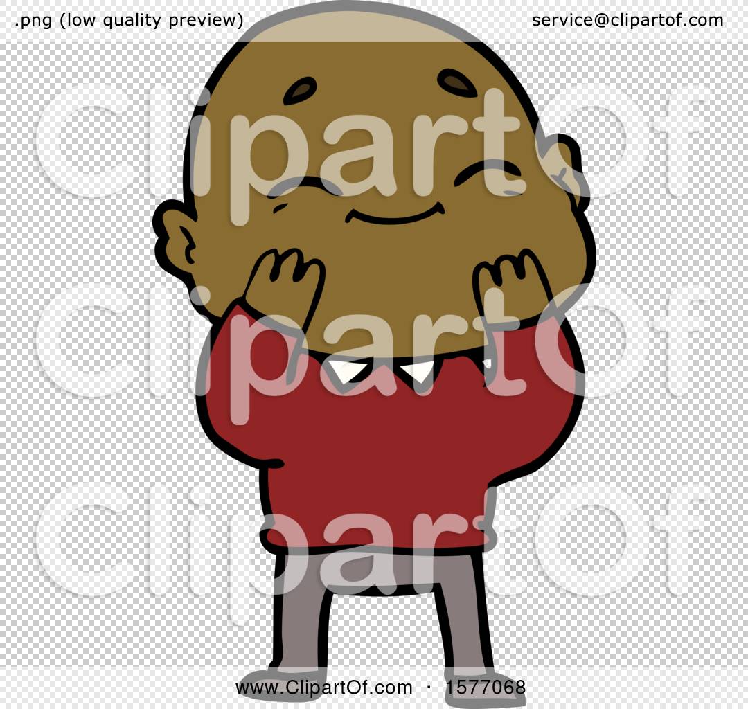 Happy Cartoon Bald Man by lineartestpilot #1577068