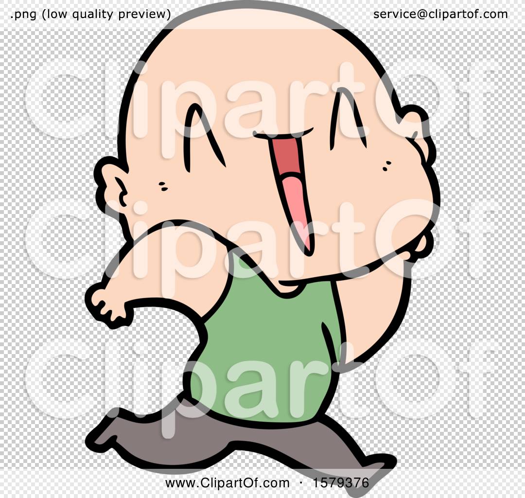 Happy Cartoon Bald Man by lineartestpilot #1579376