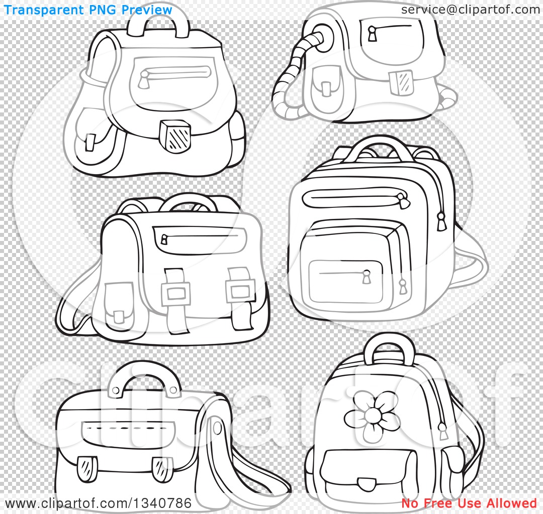 Blue School Bag Drawing Illustration PNG Images | PSD Free Download -  Pikbest