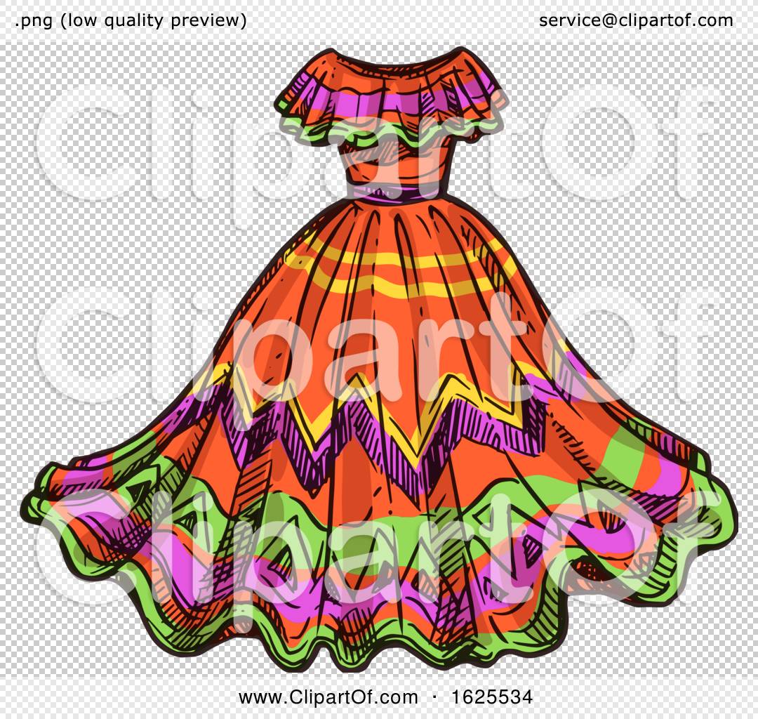 Mexican Dress by Vector Tradition SM #1625534