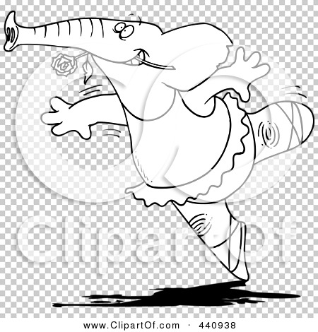 Royalty-Free (RF) Clip Art Illustration of a Cartoon Black And White  Outline Design Of A Jazzercise Instructor by toonaday #439205