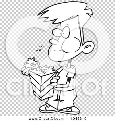 snack clipart black and white