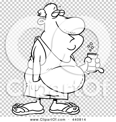 Royalty Free RF Clip Art Illustration Of A Cartoon Black And White Outline ...