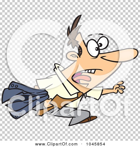 being chased clip art