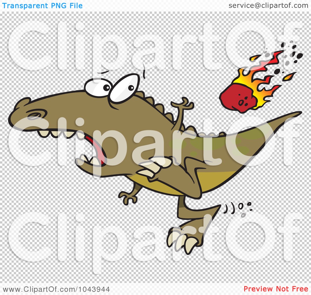 Royalty-Free (RF) Clip Art Illustration of a Cartoon Dinosaur
