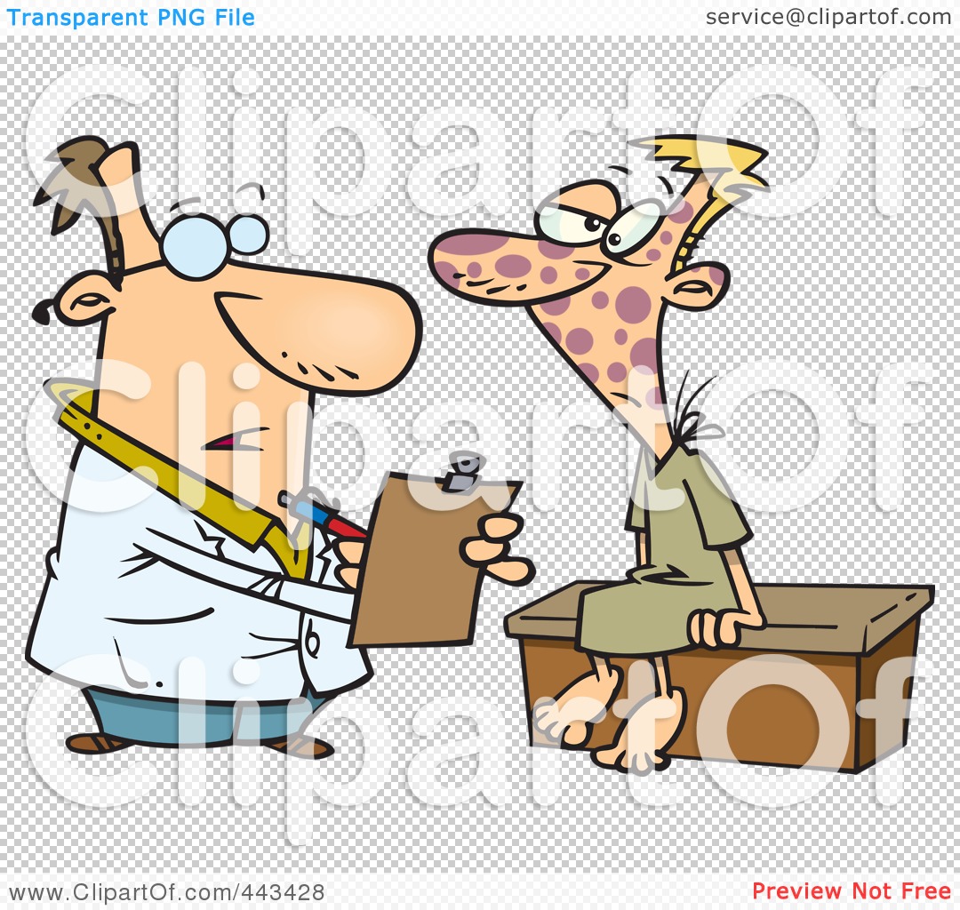 Royalty-Free (RF) Clip Art Illustration of a Cartoon Doctor With A