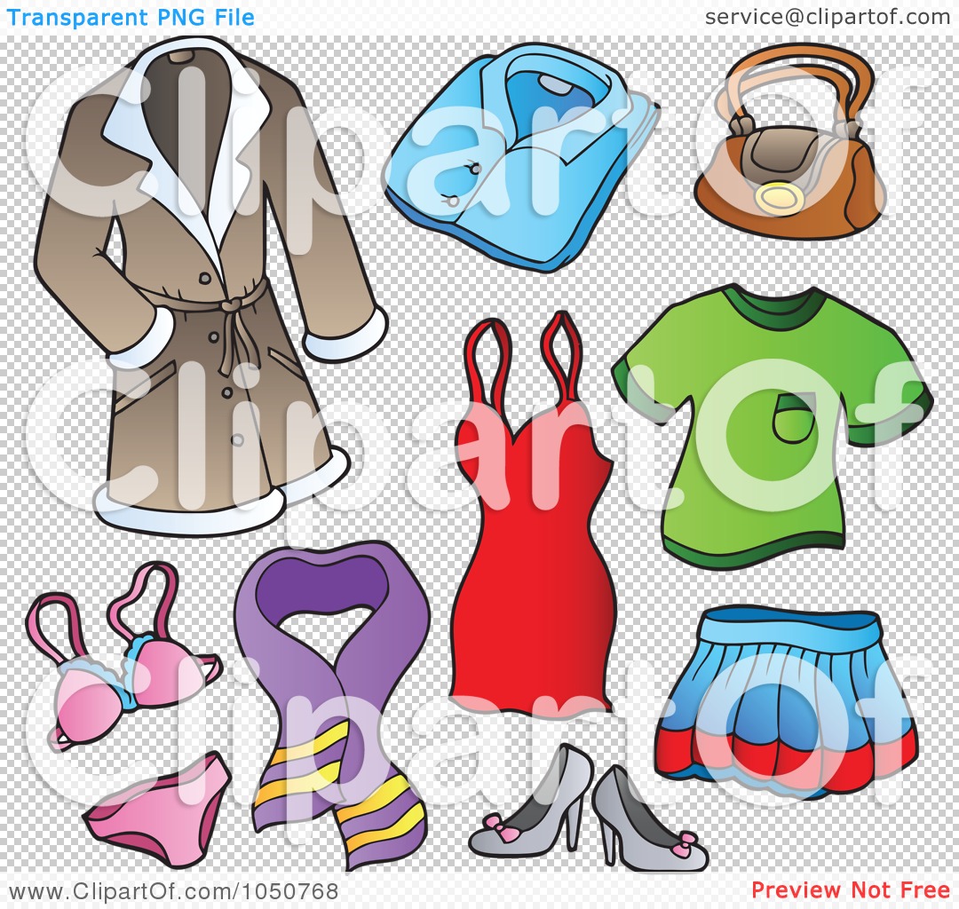Royalty-Free (RF) Clip Art Illustration of a Digital Collage Of Female ...