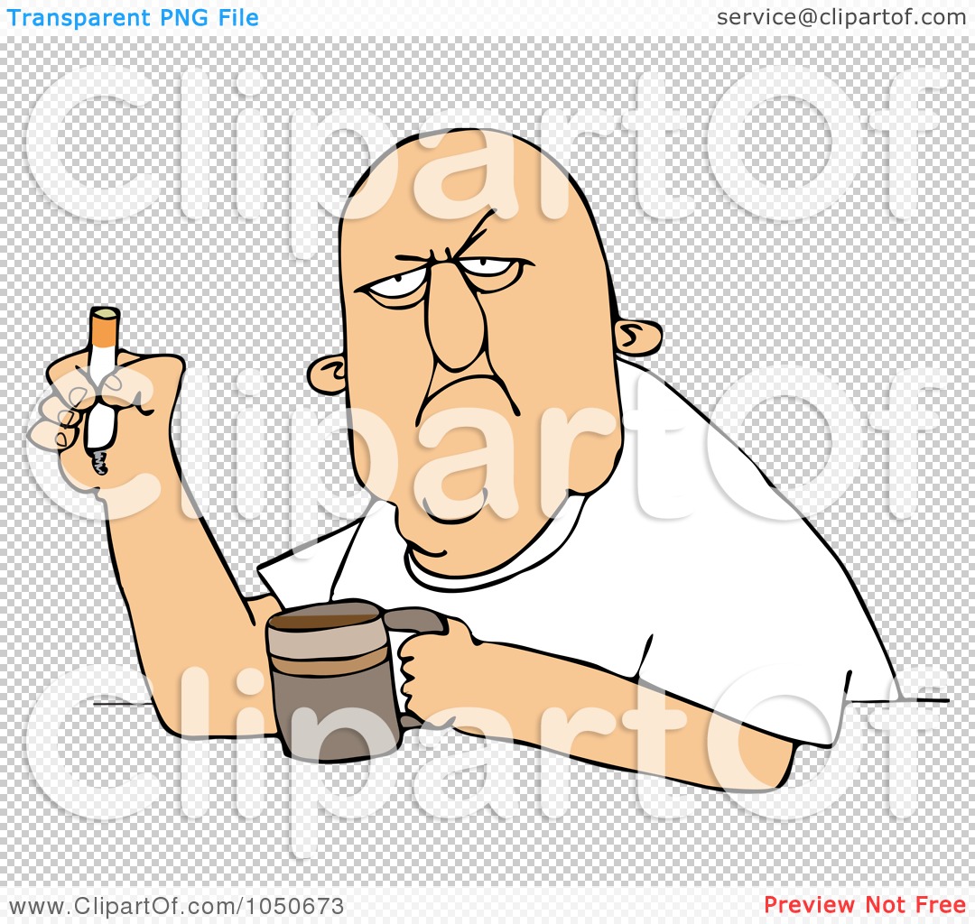 person smoking clip art