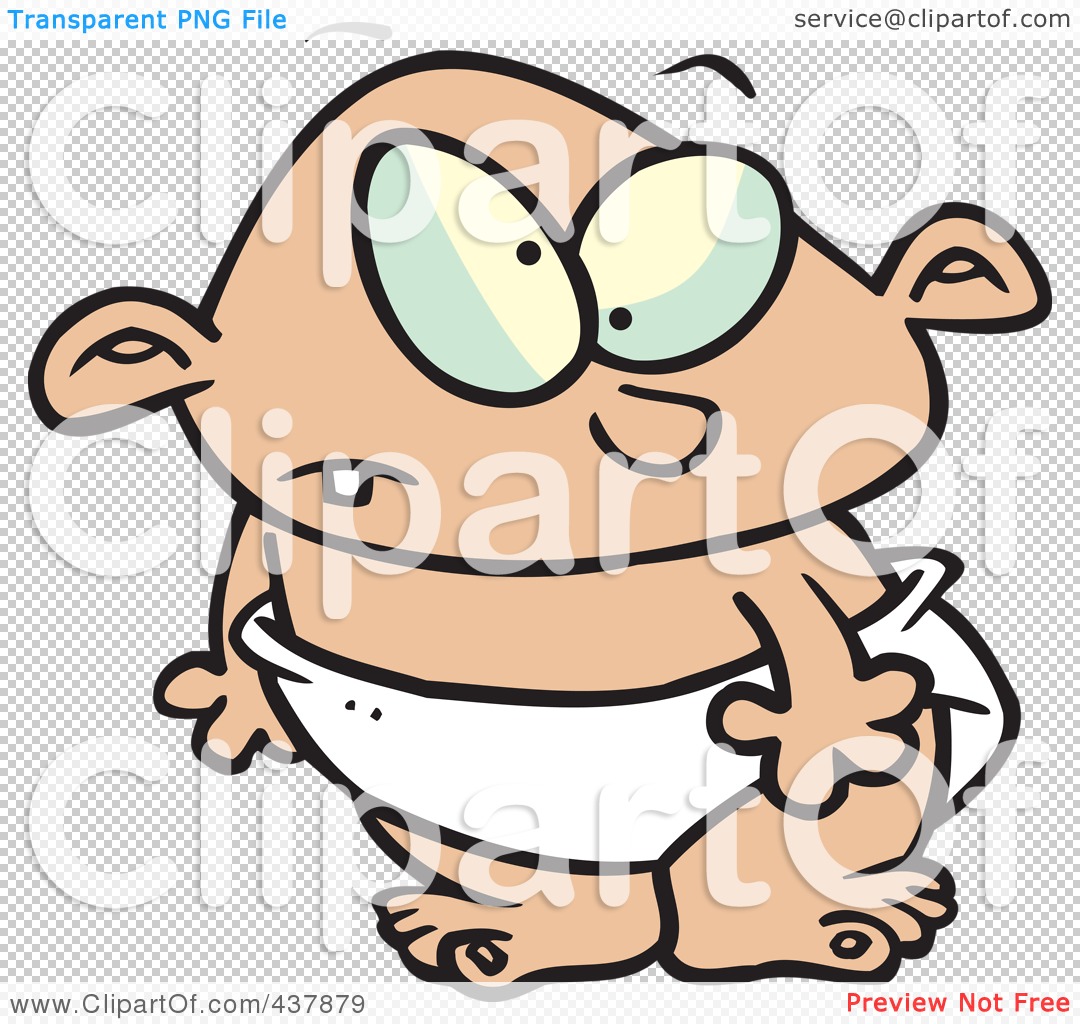 Royalty-Free (RF) Clip Art Illustration of a Toddler Boy Standing In A ...