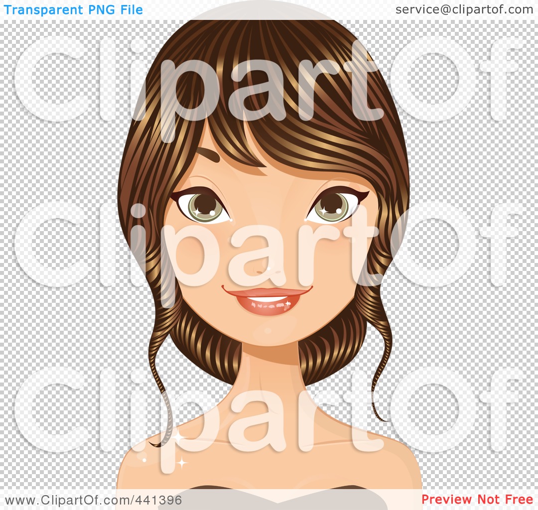 Royalty Free Rf Clip Art Illustration Of A Young Woman With Her Long 