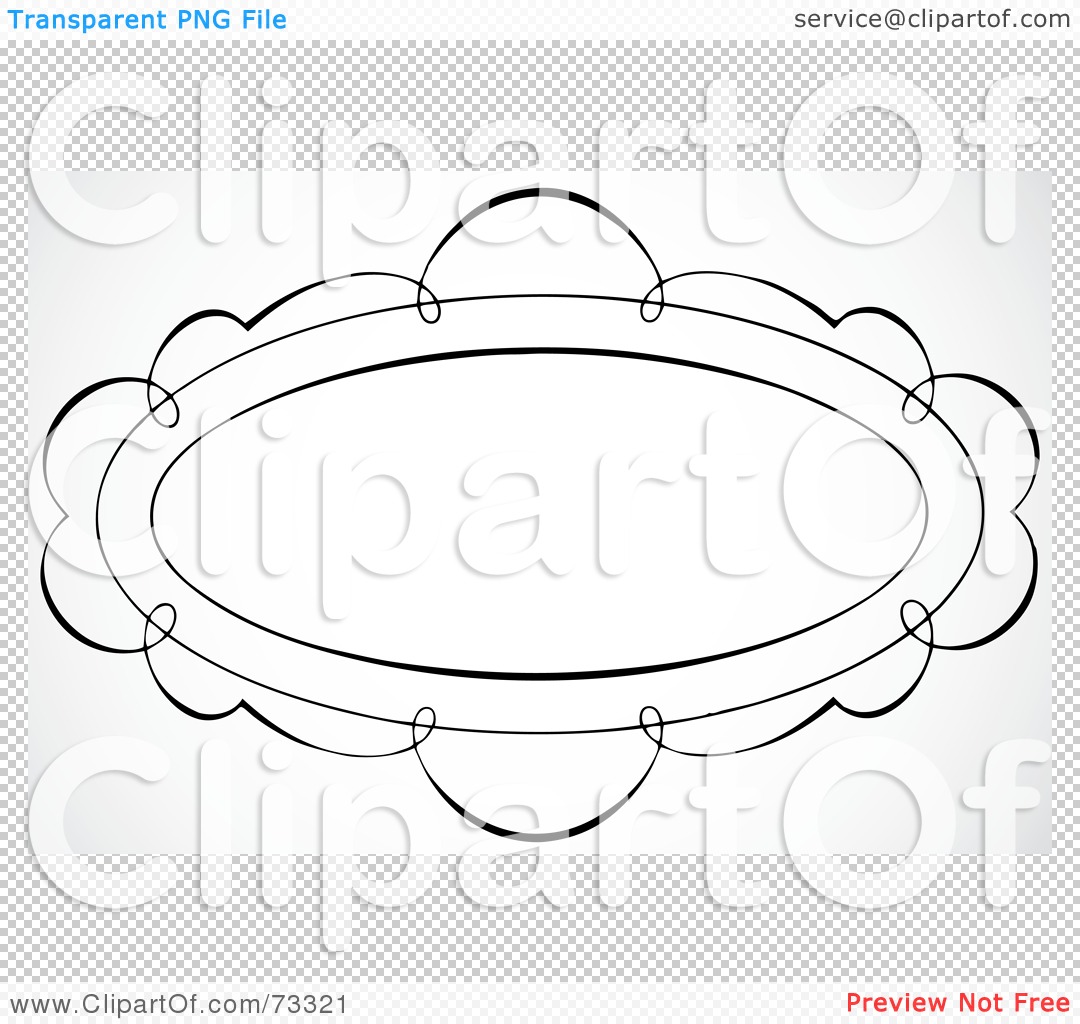 Royalty-Free (RF) Clipart Illustration of a Black And White Blank ...