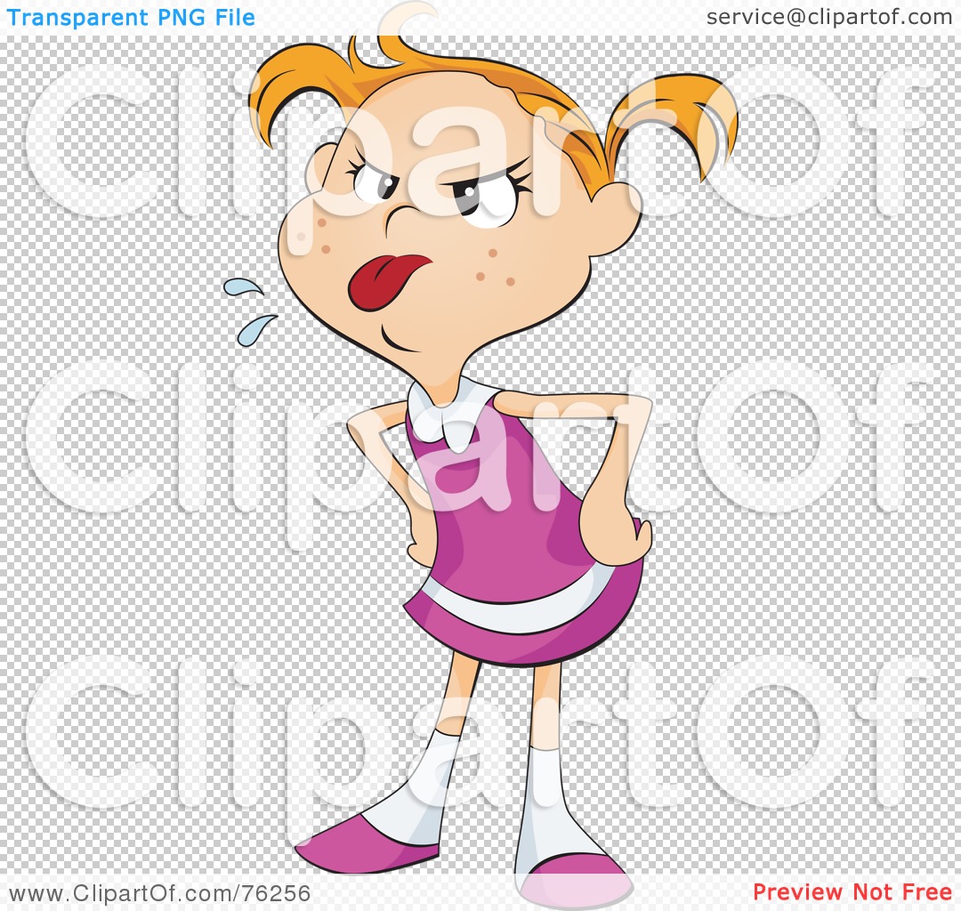 clipart of girl sticking out her tongue - photo #11