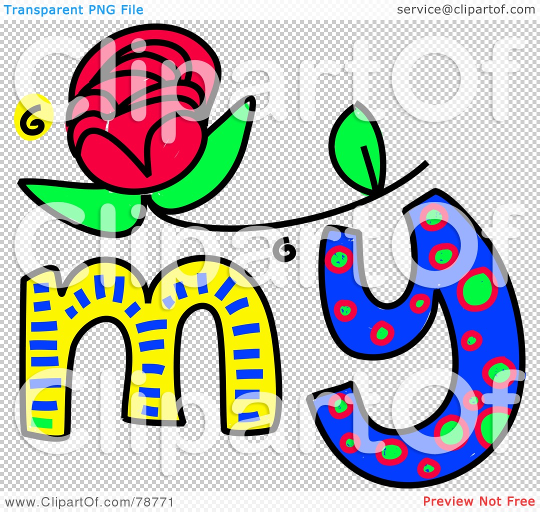 Royalty Free RF Clipart  Illustration of a Colorful My  