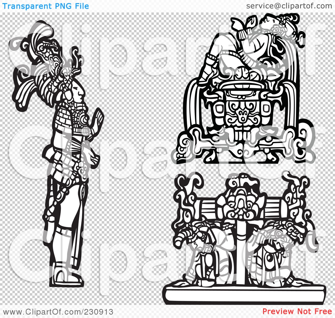 Royalty-Free (RF) Clipart Illustration of a Digital Collage Of Black ...