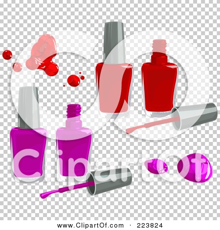 Royalty-Free (RF) Clipart Illustration of a Digital Collage Of Pink And ...