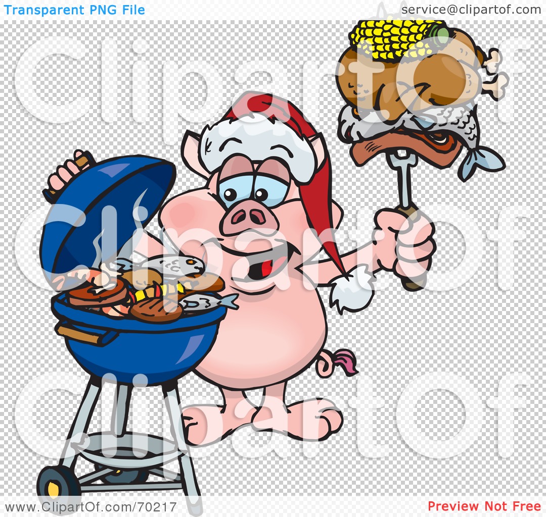 pig grilling clipart - photo #38