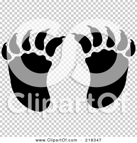 Royalty-Free (RF) Clipart Illustration of a Pair Of Black And White ...