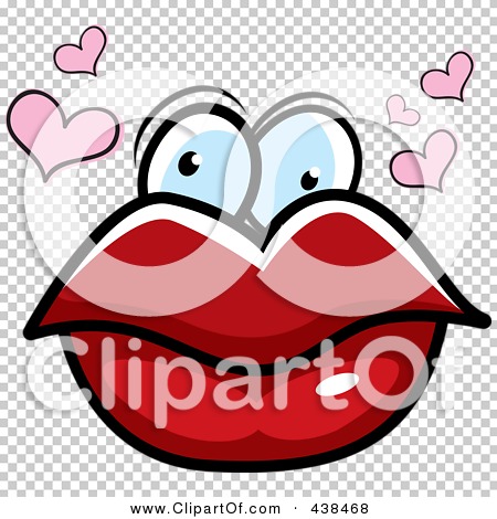 Royalty-Free (RF) Clipart Illustration of a Pair Of Lips With Eyes And ...