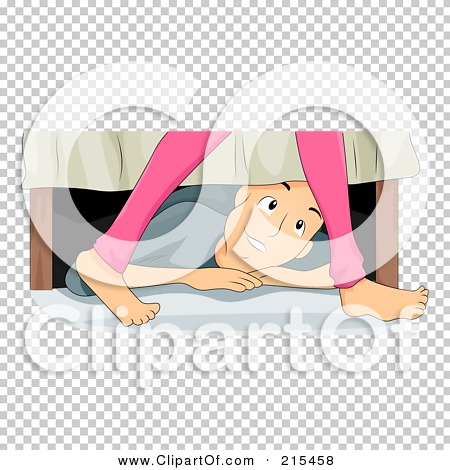 under the bed clipart