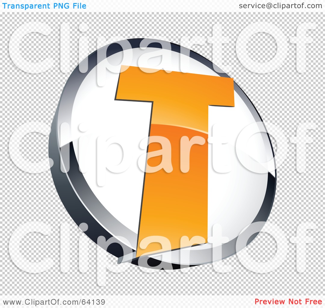 Royalty-Free (RF) Clipart Illustration of a Pre-Made Logo Of A Letter T