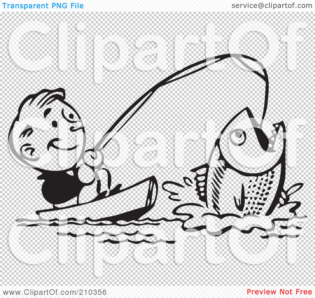 Fishing Clipart #210020 - Illustration by BestVector
