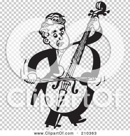 Royalty-Free (RF) Clipart Illustration of a Retro Black And White ...
