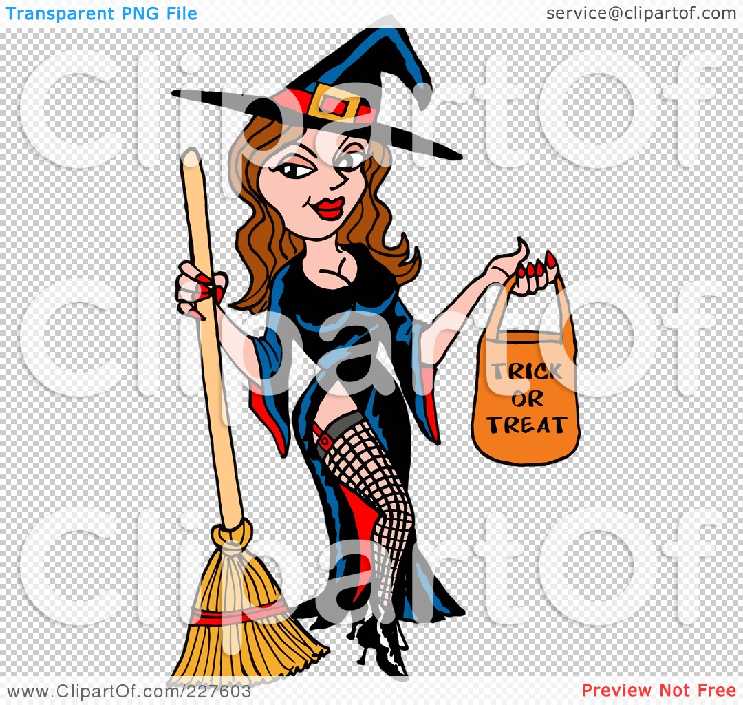 Royalty Free Rf Clipart Illustration Of A Sexy Halloween Witch