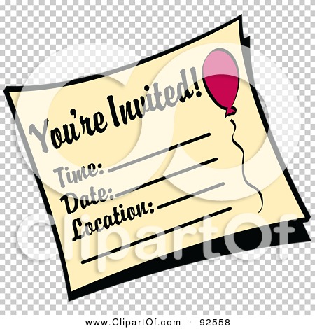 birthday youre invited clipart