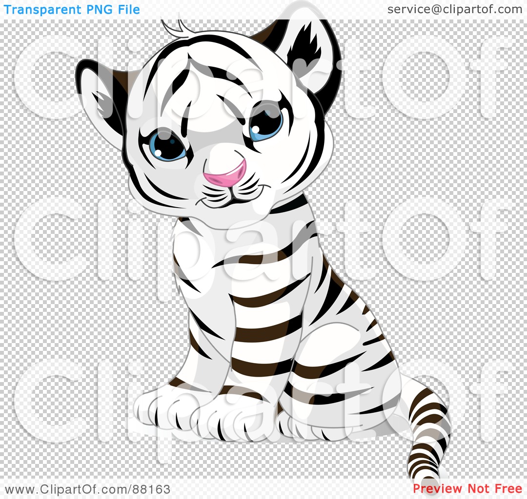 Transparent Baby Tiger Animated