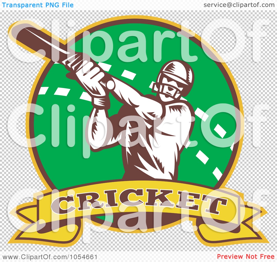 Royalty-Free Vector Clip Art Illustration of a Green And Yellow Cricket ...