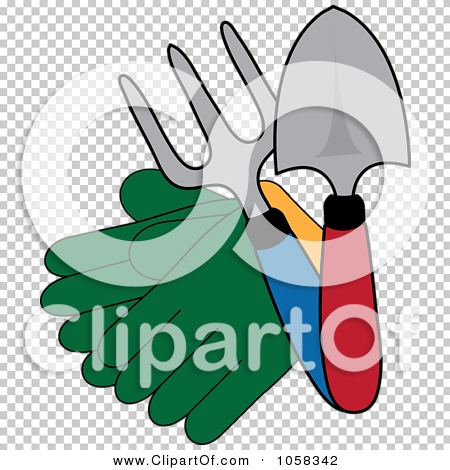 Royalty-Free Vector Clip Art Illustration of a Pair Of Gardening Gloves ...