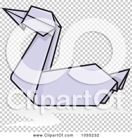 Paper origami of duck Royalty Free Vector Image