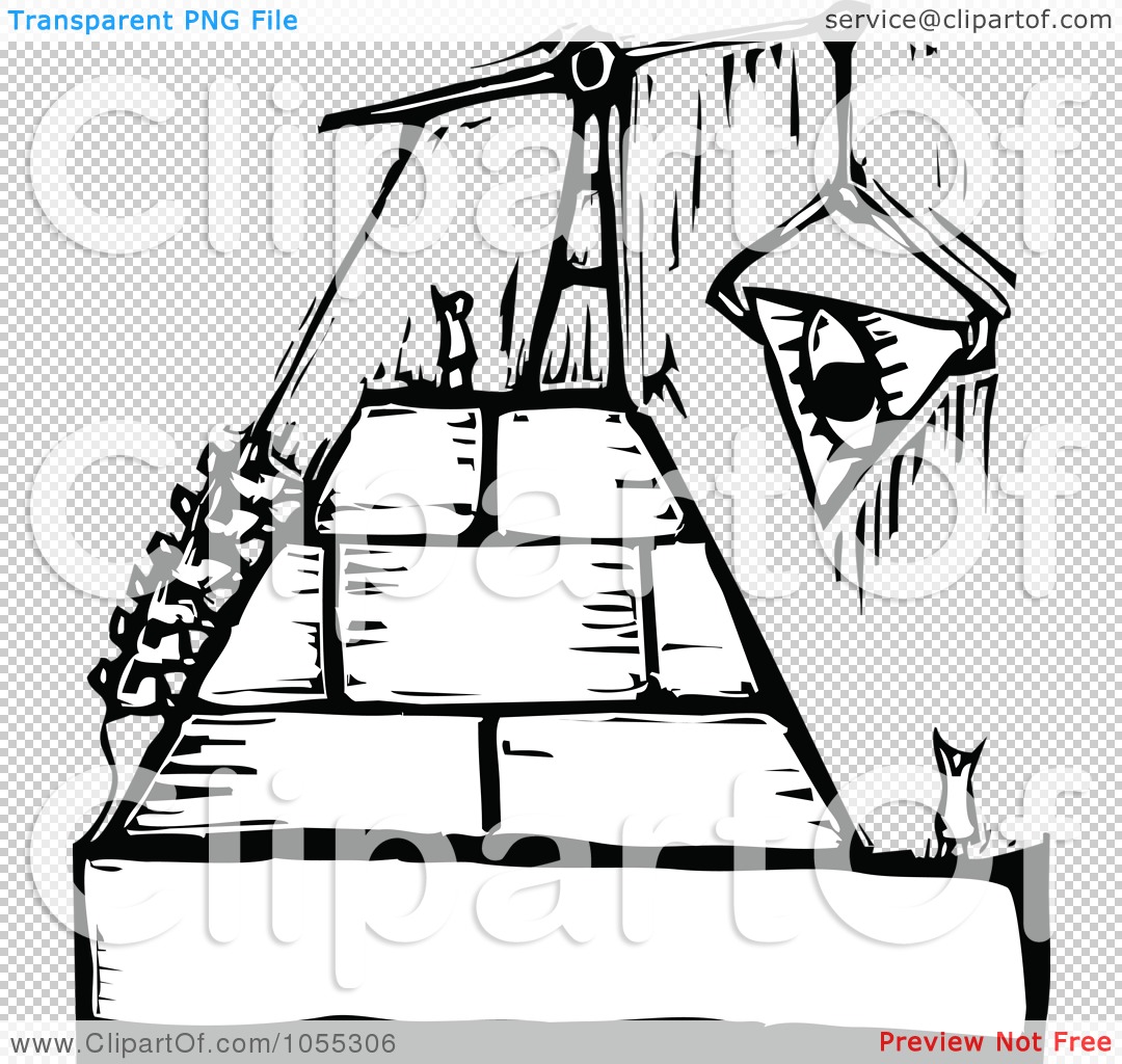 Royalty-Free Vector Clip Art Illustration of Black And White Woodcut ...