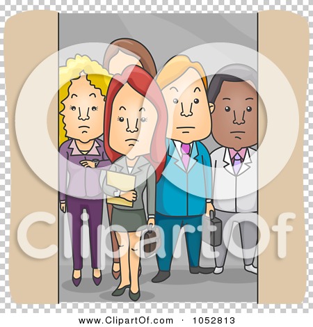 Royalty-Free Vector Clip Art Illustration of Business People In An ...