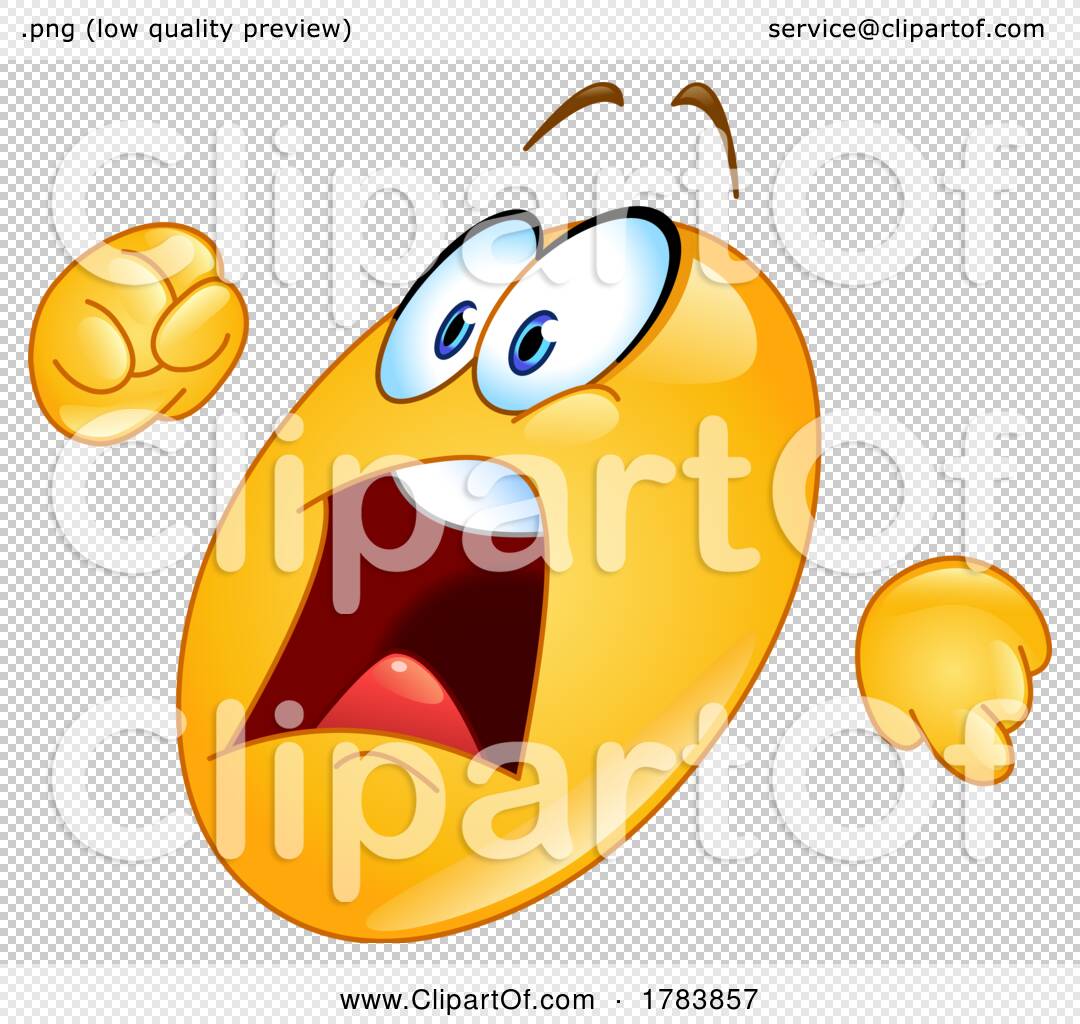 Scared Emoticon Emoji Clipart Yellow