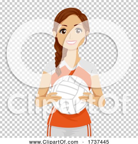 Teen Girl Volleyball Player Illustration by BNP Design Studio #1737445