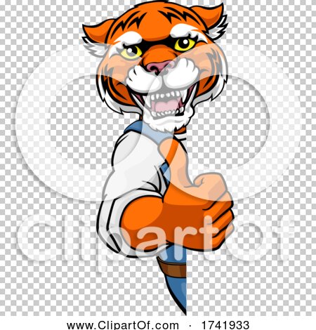 karate tiger clipart mascot