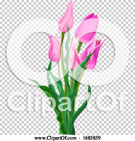 Vector of Pink Flower with Leaves. by Morphart Creations #1685859